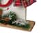 Glitzhome® 18" Wooden Snowman Family Décor Accent